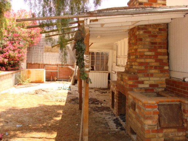 Rear Yard Before 3rd View