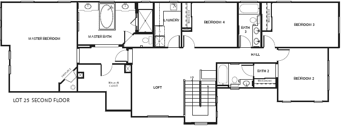 Lot 25 2nd Floor Plan