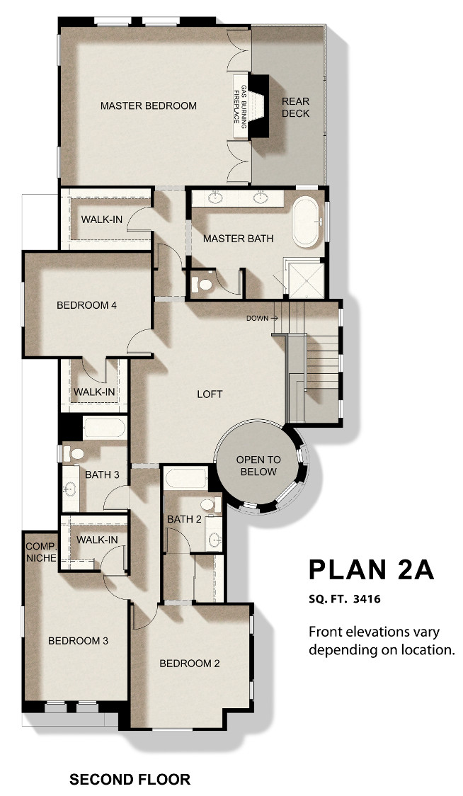 2nd level floor plan