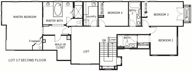 Lot 17 2nd Floor Plan