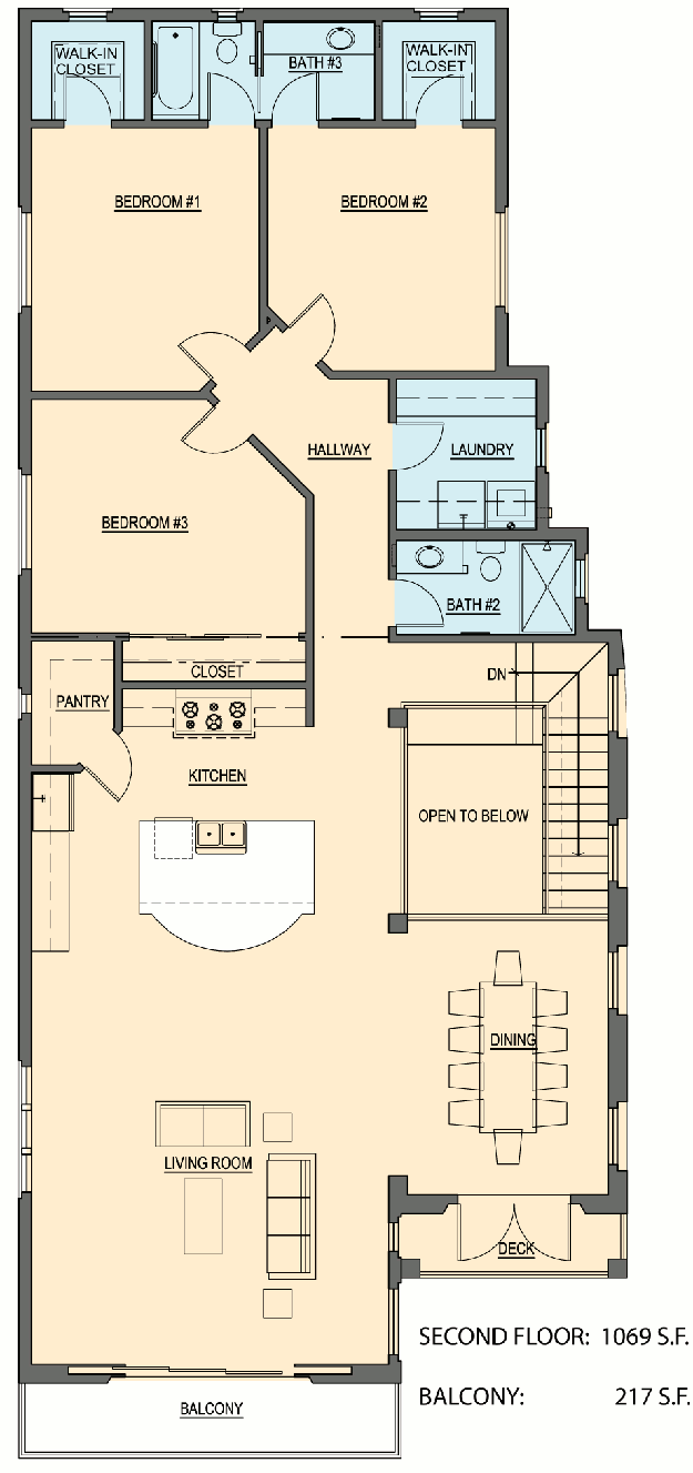 3287 2nd Floor Plan